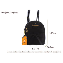 Load image into Gallery viewer, Bow Pattern Double Zip Girls BackPack - myStore20202019