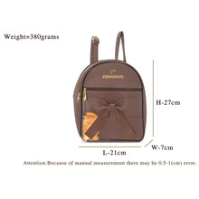 Load image into Gallery viewer, Bow Pattern Double Zip Girls BackPack - myStore20202019