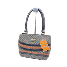 Load image into Gallery viewer, Double Zip Printed Stripes Stylish Hand Bag - myStore20202019
