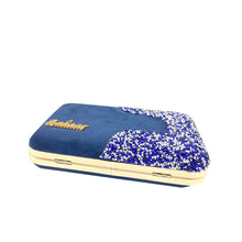 Load image into Gallery viewer, Designer C shape Front Double Color Stone Frame Clutch - myStore20202019