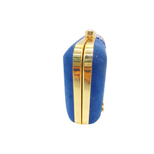 Load image into Gallery viewer, Designer C shape Front Double Color Stone Frame Clutch - myStore20202019