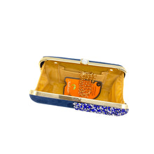 Load image into Gallery viewer, Designer C shape Front Double Color Stone Frame Clutch - myStore20202019