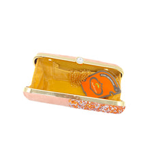 Load image into Gallery viewer, Designer C shape Front Double Color Stone Frame Clutch - myStore20202019