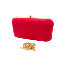 Load image into Gallery viewer, Designer C shape Front Double Color Stone Frame Clutch - myStore20202019