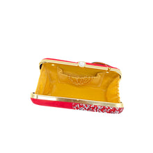 Load image into Gallery viewer, Designer C shape Front Double Color Stone Frame Clutch - myStore20202019