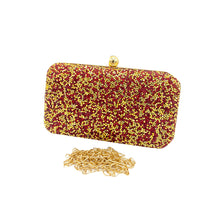 Load image into Gallery viewer, Designer Full Front Double Color Stone Frame Clutch - myStore20202019