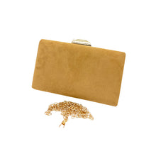 Load image into Gallery viewer, Designer Half Front Double Color Stone Frame Clutch - myStore20202019