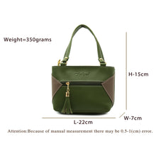 Load image into Gallery viewer, Double Zip Double Color Front Zip Ladies Mini Hand Bag - myStore20202019