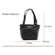 Load image into Gallery viewer, Double Zip Football Stitch Ladies Mini Hand Bag - myStore20202019