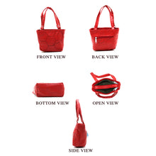 Load image into Gallery viewer, Double Zip Football Stitch Ladies Mini Hand Bag - myStore20202019