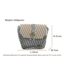 Load image into Gallery viewer, Double Zip F print Flap Buckle Women Sling Bag - myStore20202019
