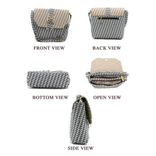 Load image into Gallery viewer, Double Zip F print Flap Buckle Women Sling Bag - myStore20202019