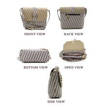 Load image into Gallery viewer, Double Zip F print Flap Buckle Women Sling Bag - myStore20202019
