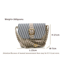 Load image into Gallery viewer, Double Zip F print Flap Buckle Women Sling Bag - myStore20202019
