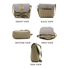 Load image into Gallery viewer, Double Zip F print Flap Buckle Women Sling Bag - myStore20202019