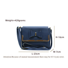 Load image into Gallery viewer, Double Zip Frame Bow Fitting Women Sling Bag - myStore20202019