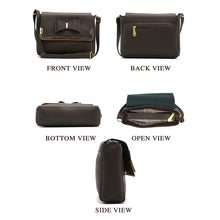 Load image into Gallery viewer, Double Zip Frame Bow Fitting Women Sling Bag - myStore20202019