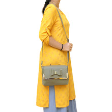 Load image into Gallery viewer, Double Zip Frame Bow Fitting Women Sling Bag - myStore20202019