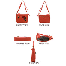 Load image into Gallery viewer, Double Zip Lock Flower Women Sling - myStore20202019