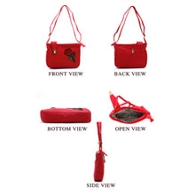 Load image into Gallery viewer, Double Zip Lock Flower Women Sling - myStore20202019