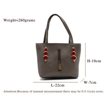Load image into Gallery viewer, Double Zip Three Circle Fitting Ladies Mini Hand Bag - myStore20202019