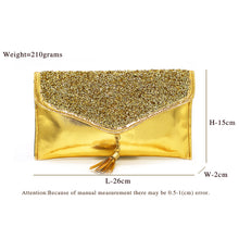 Load image into Gallery viewer, Envelope Designer Jhumka Fitting Ladies Clutch - myStore20202019