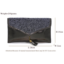 Load image into Gallery viewer, Envelope Designer Jhumka Fitting Ladies Clutch - myStore20202019