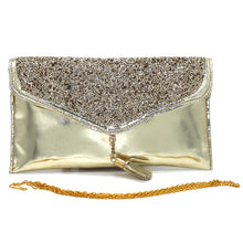 Load image into Gallery viewer, Envelope Designer Jhumka Fitting Ladies Clutch - myStore20202019