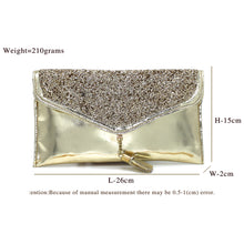 Load image into Gallery viewer, Envelope Designer Jhumka Fitting Ladies Clutch - myStore20202019