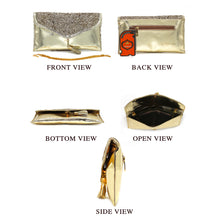 Load image into Gallery viewer, Envelope Designer Jhumka Fitting Ladies Clutch - myStore20202019