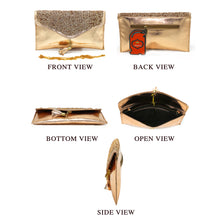 Load image into Gallery viewer, Envelope Designer Jhumka Fitting Ladies Clutch - myStore20202019