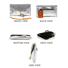 Load image into Gallery viewer, Envelope Designer Jhumka Fitting Ladies Clutch - myStore20202019