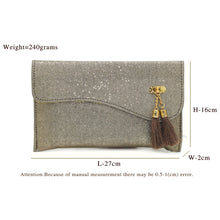 Load image into Gallery viewer, Envelope Double Jhumka Fitting Ladies Clutch - myStore20202019