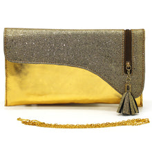 Load image into Gallery viewer, Envelope Zip Jhumka Fitting Ladies Clutch - myStore20202019
