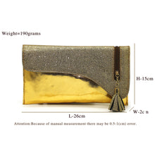 Load image into Gallery viewer, Envelope Zip Jhumka Fitting Ladies Clutch - myStore20202019