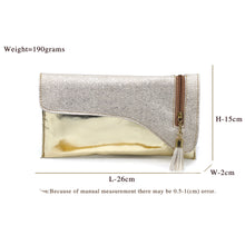 Load image into Gallery viewer, Envelope Zip Jhumka Fitting Ladies Clutch - myStore20202019