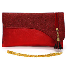 Load image into Gallery viewer, Envelope Zip Jhumka Fitting Ladies Clutch - myStore20202019