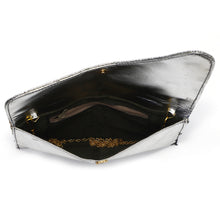 Load image into Gallery viewer, Envelope Zip Jhumka Fitting Ladies Clutch - myStore20202019