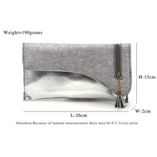 Load image into Gallery viewer, Envelope Zip Jhumka Fitting Ladies Clutch - myStore20202019