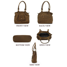 Load image into Gallery viewer, Front Pocket Single Zip Mat Finish Ladies HandBag - myStore20202019