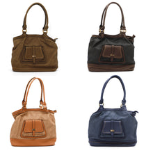 Load image into Gallery viewer, Front Pocket Single Zip Mat Finish Ladies HandBag - myStore20202019