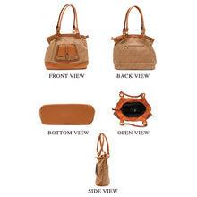 Load image into Gallery viewer, Front Pocket Single Zip Mat Finish Ladies HandBag - myStore20202019