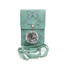 Load image into Gallery viewer, Mobile Cover With Butterfly Print Fur Ball Design - myStore20202019