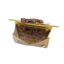 Load image into Gallery viewer, Moti Handle Box Shape Flower Clutch - myStore20202019