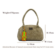 Load image into Gallery viewer, Round Dotted Mat Double Zip Ladies HandBag - myStore20202019