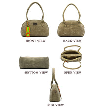 Load image into Gallery viewer, Round Dotted Mat Double Zip Ladies HandBag - myStore20202019