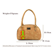 Load image into Gallery viewer, Round Dotted Mat Double Zip Ladies HandBag - myStore20202019