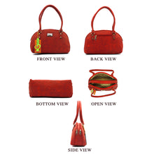 Load image into Gallery viewer, Round Dotted Mat Double Zip Ladies HandBag - myStore20202019