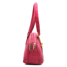 Load image into Gallery viewer, Round Dotted Mat Double Zip Ladies HandBag - myStore20202019