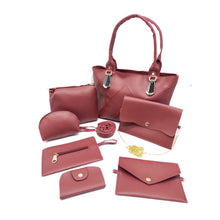 Load image into Gallery viewer, Women's Handbag With Seven Piece Purse Sling Wallet 3 Pouch Ladies Bag Combo - myStore20202019